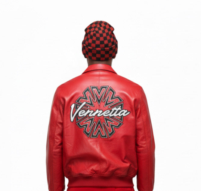 Checkered Knit Beanie