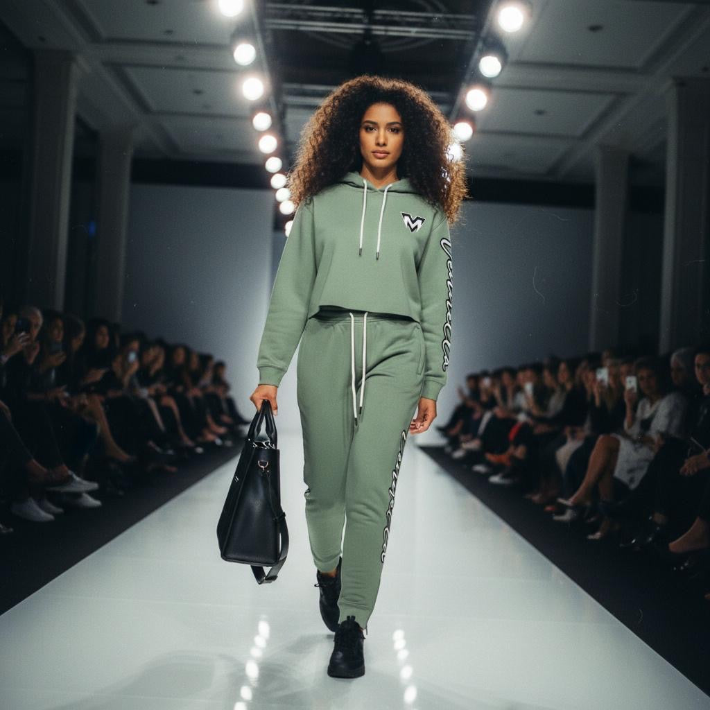 Women's Sage Cropped Sweatsuit